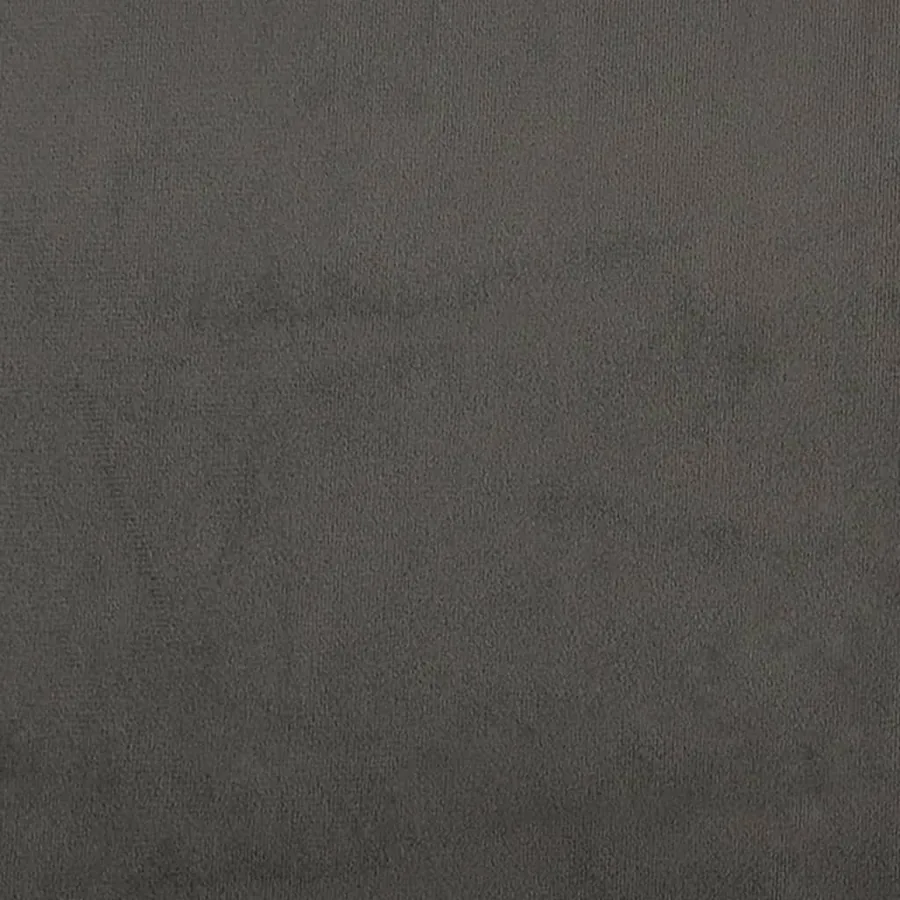Cadre de lit sans matelas gris foncé 160x200 cm velours - 8