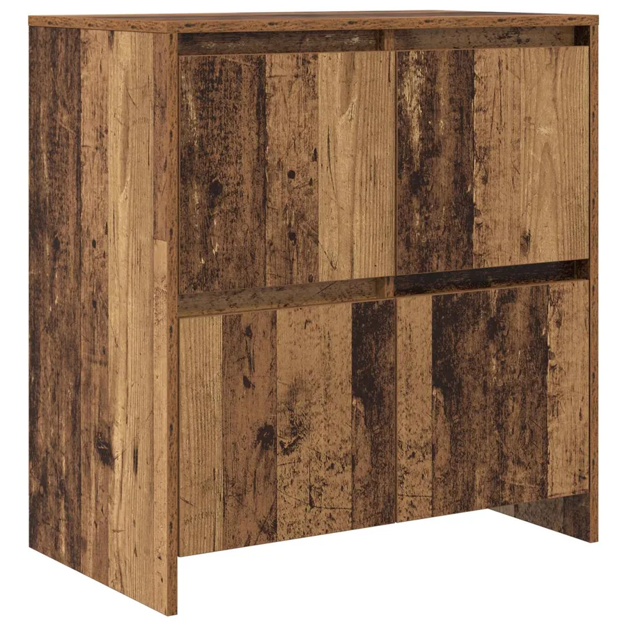 Buffets 2 pcs Bois ancien 70 x 41 x 75 cm Bois d'ingénierie - 5