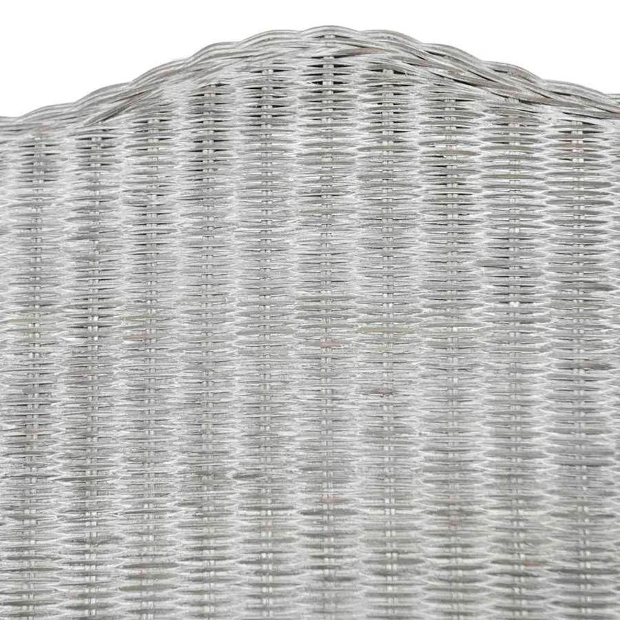 Canapé avec coussin Gris Rotin naturel et lin - 6