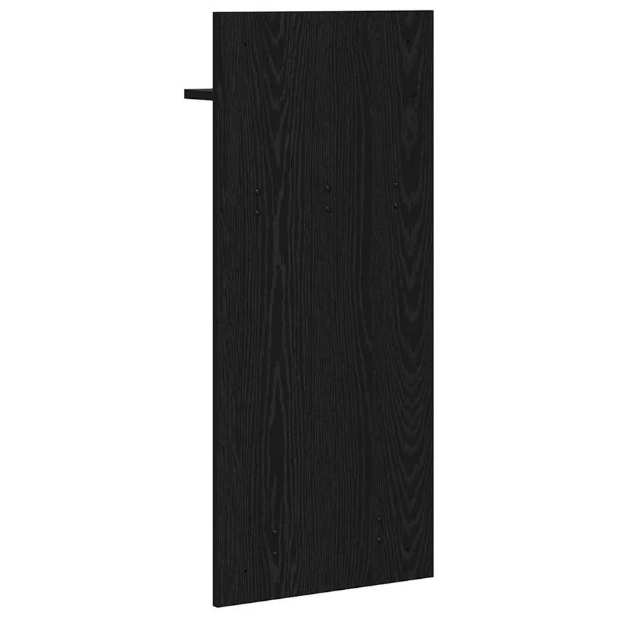 Porte-manteau mural avec étagère Chêne noir 40 x 10 x 90 cm - 7