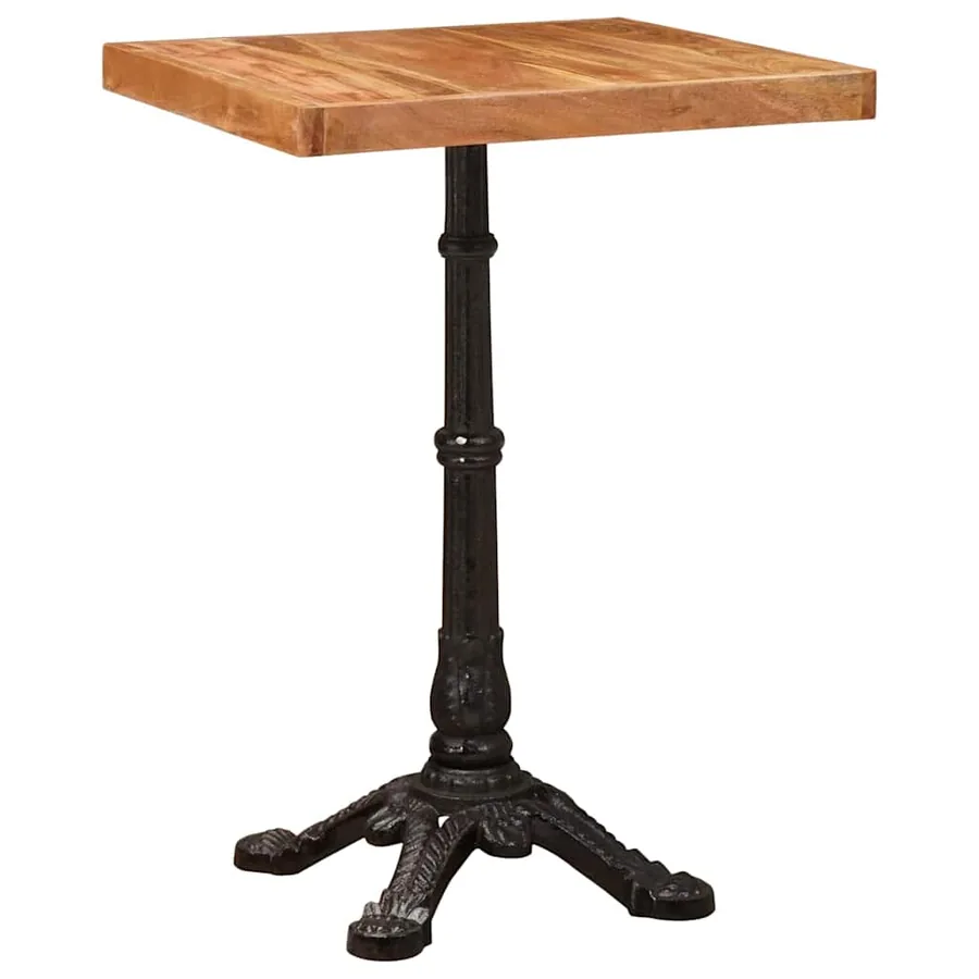 Table bistrot Marron 50 x 50 x 76 cm Bois d'Acacia Massif - 2