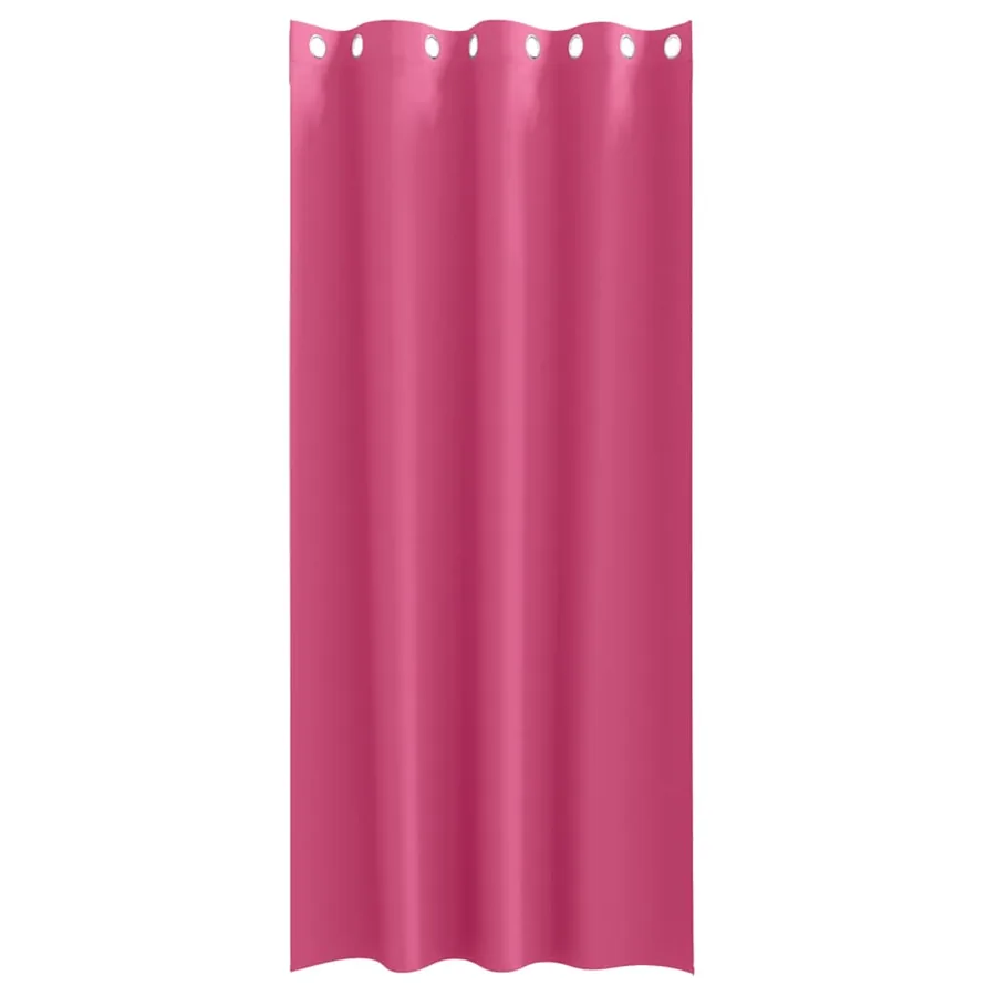 Rideaux occultants avec anneaux 2 pcs Rose vif 225 x 140 cm - 4