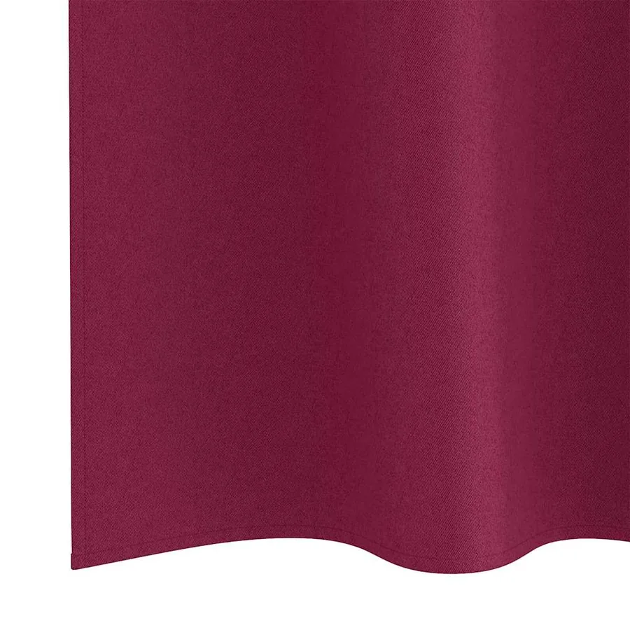 Rideaux occultants avec anneaux 2 pcs Bordeaux 260 x 140 cm - 6