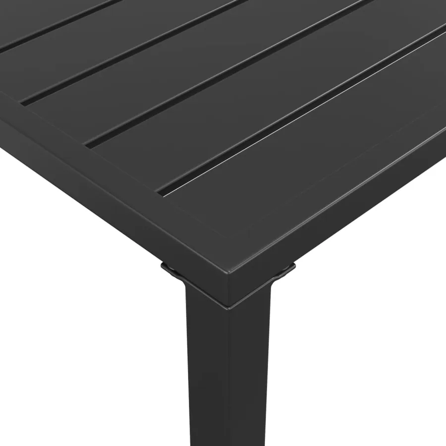 Table à manger de jardin anthracite 110x54x70 cm acier - 6