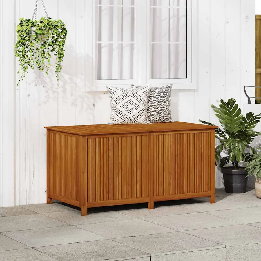 Boîte de rangement de jardin 150x80x75 cm Bois d'acacia solide