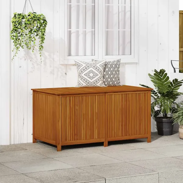Garden storage box 150x80x75 cm solid acacia wood