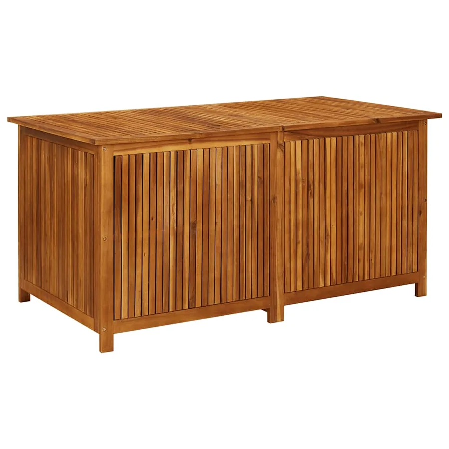 Boîte de rangement de jardin 150x80x75 cm Bois d'acacia solide - 2