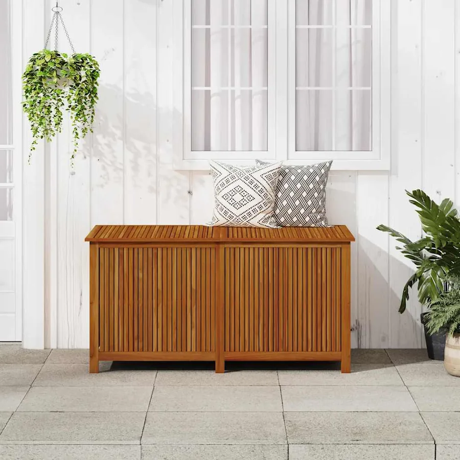 Boîte de rangement de jardin 150x80x75 cm Bois d'acacia solide - 3