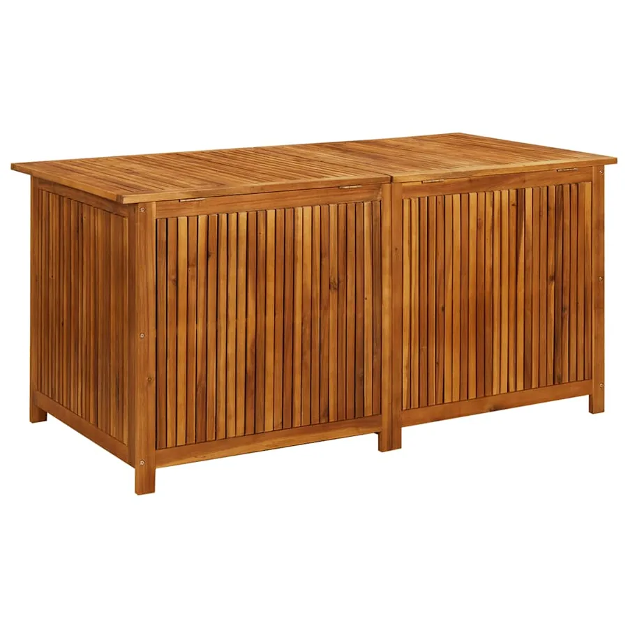 Boîte de rangement de jardin 150x80x75 cm Bois d'acacia solide - 6