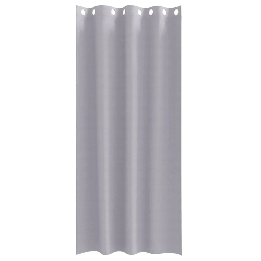 Rideaux occultants avec anneaux 2 pcs Gris métal 260 x 140 cm - 4