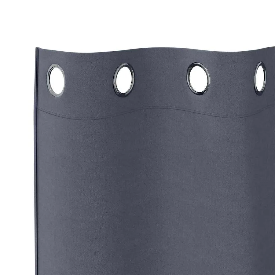 Rideaux occultants avec anneaux 2 pcs Anthracite 245 x 140 cm - 5