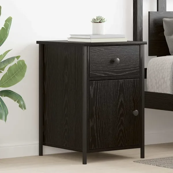 Cabinet de chevet Chêne noir 40 x 42 x 60 cm Bois d'ingénierie