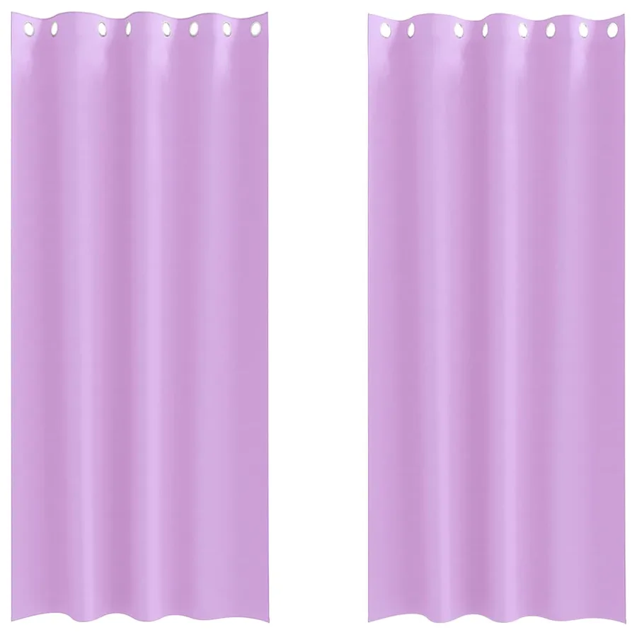 Rideaux occultants avec anneaux 2 pcs Violet 245 x 140 cm - 2