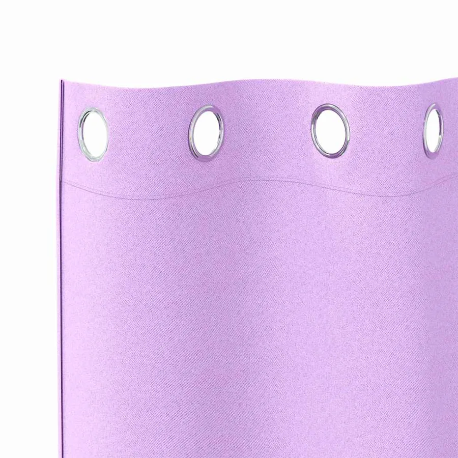 Rideaux occultants avec anneaux 2 pcs Violet 245 x 140 cm - 5