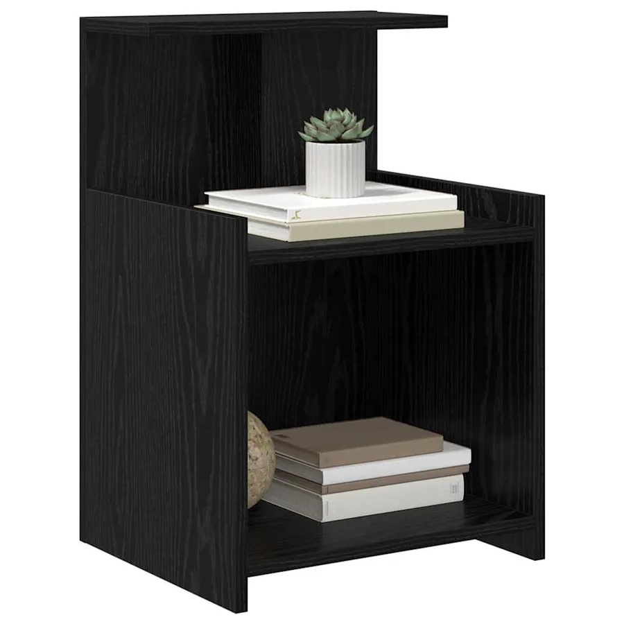 Cabinet de chevet 2 pcs Chêne noir 40 x 35 x 60 cm - 3