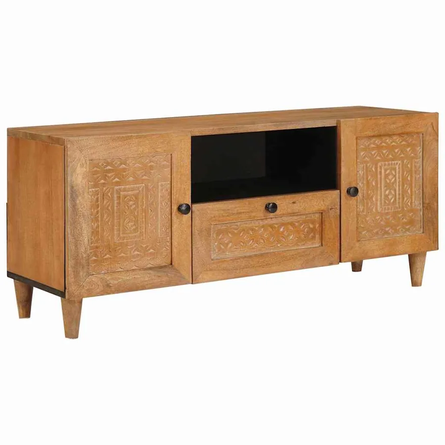 Unites TV Marron Clair 105 x 33 x 46 cm Bois d'ingénierie