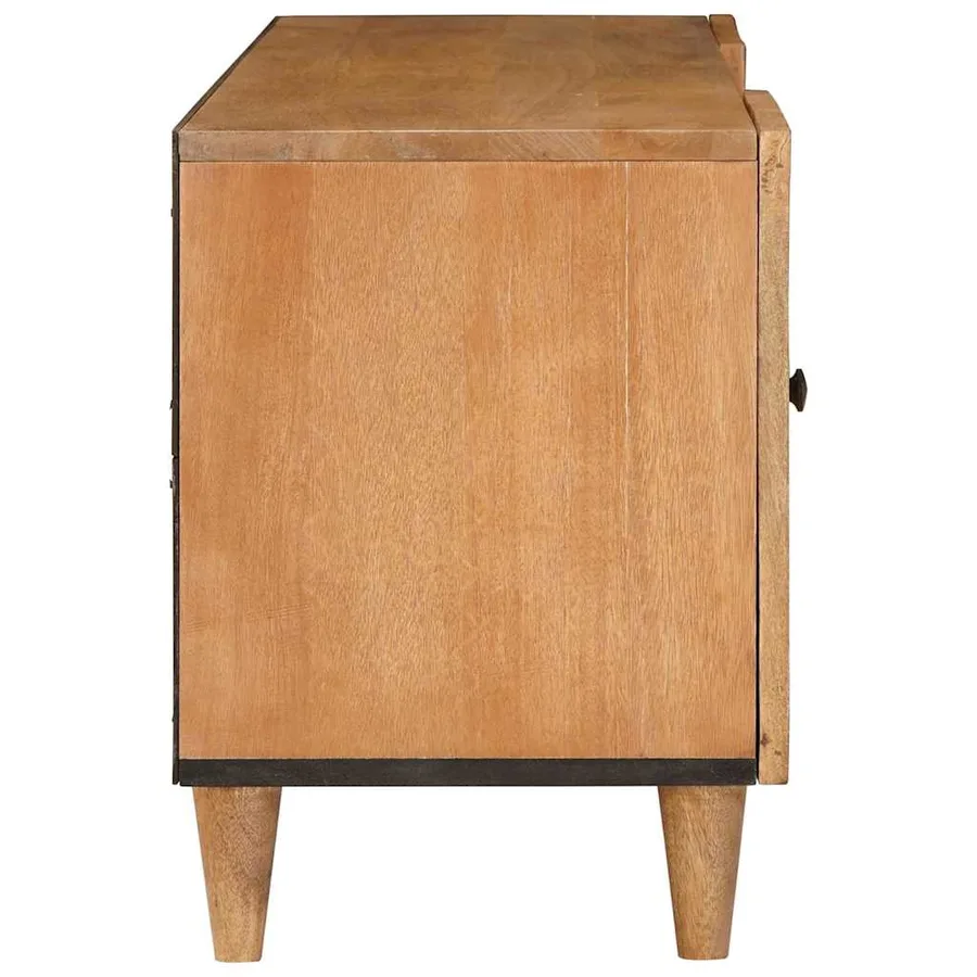 Unites TV Marron Clair 105 x 33 x 46 cm Bois d'ingénierie - 4
