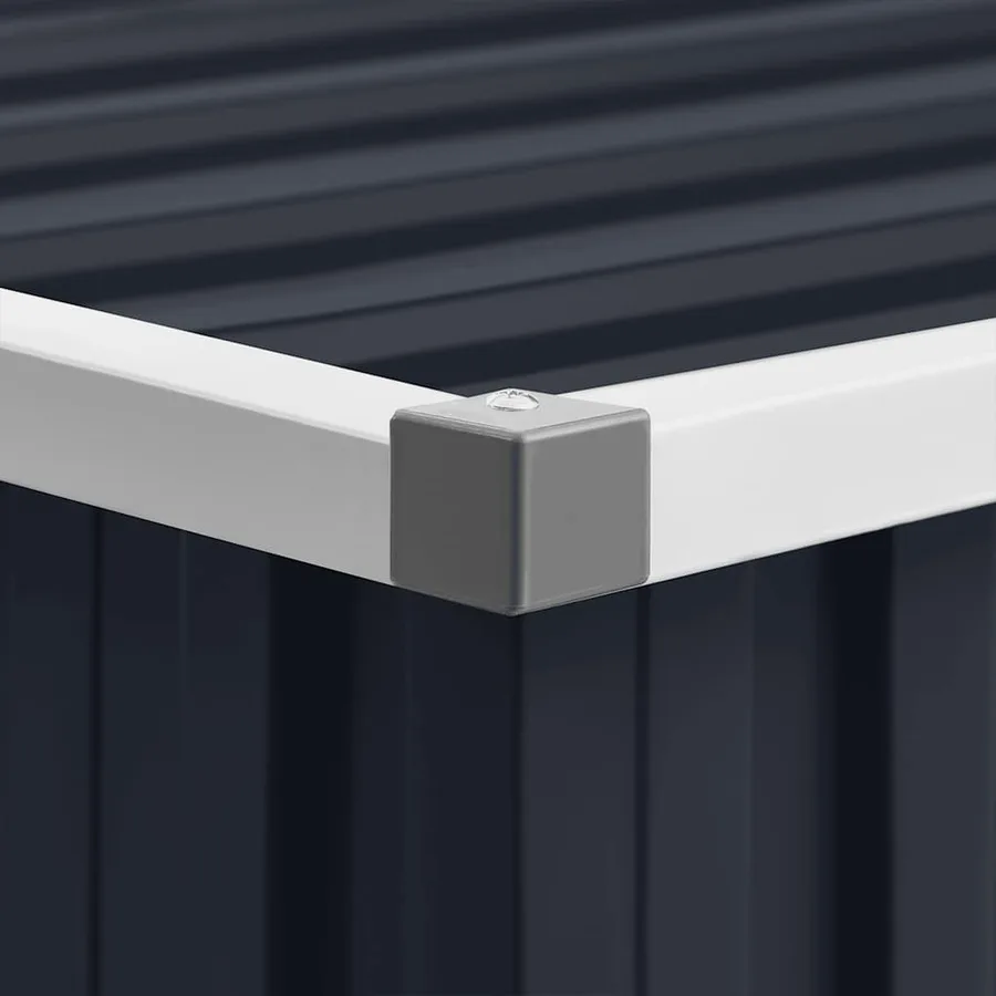 Abri de jardin Anthracite 195x198x159 cm Acier galvanisé - 9