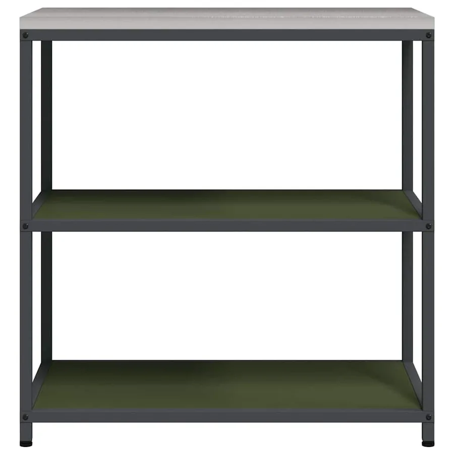 Rangement de cuisine HATTEM Vert olive 90 x 50 x 92 cm Acier - 6