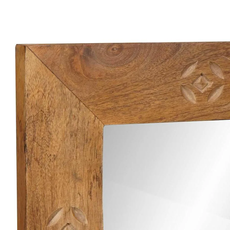 miroir mural 70 x 50 cm Bois d'ingénierie et verre - 4