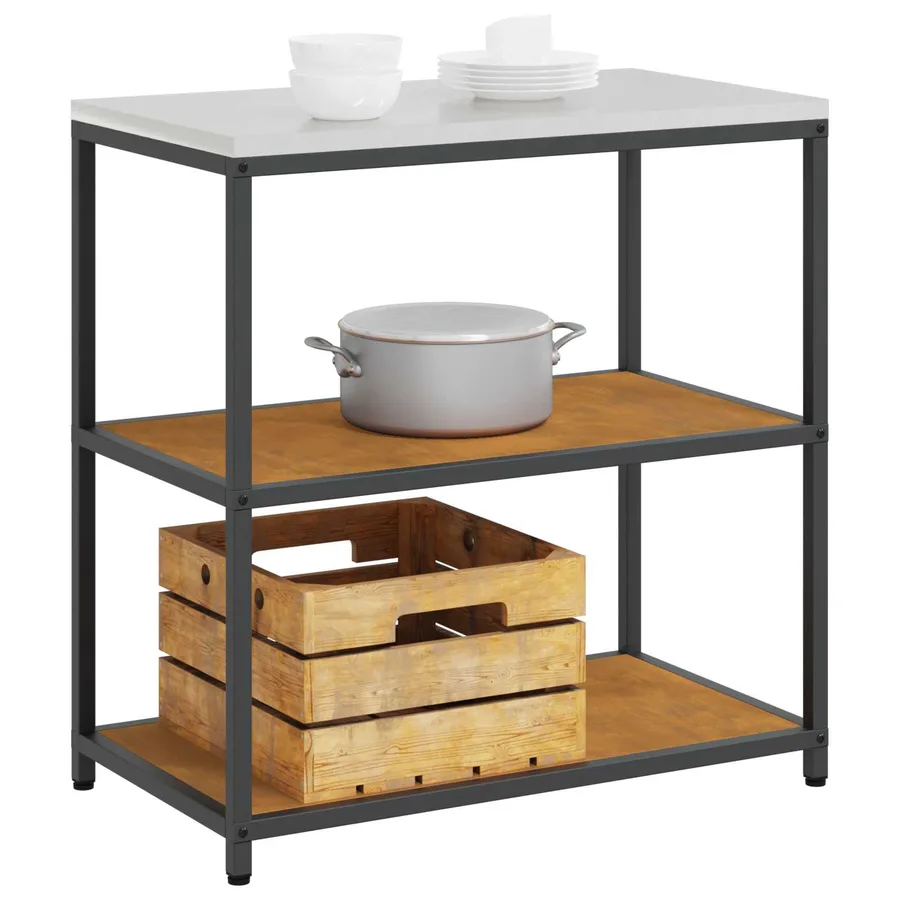 Rangement de cuisine HATTEM Rouillé 90 x 50 x 92 cm Acier - 3
