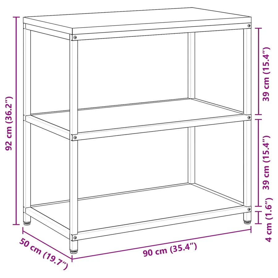 Rangement de cuisine HATTEM Blanc 90 x 50 x 92 cm Acier - 17