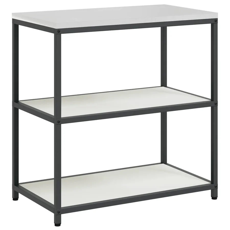 Rangement de cuisine HATTEM Blanc 90 x 50 x 92 cm Acier - 2