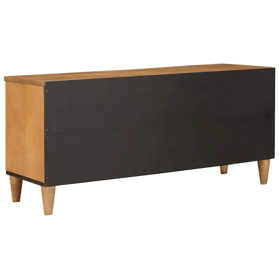 Meuble TV avec tiroir 100 x 33 x 46 cm Bois de mangue massif - 5