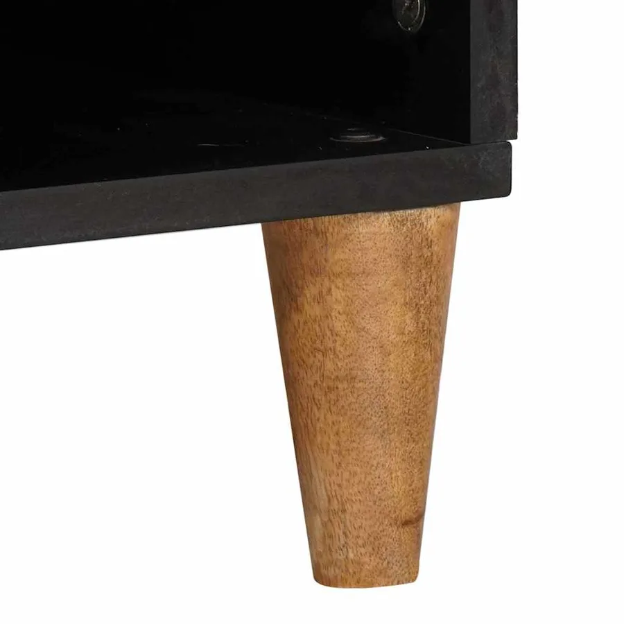 Meuble TV avec tiroir 100 x 33 x 46 cm Bois de mangue massif - 7