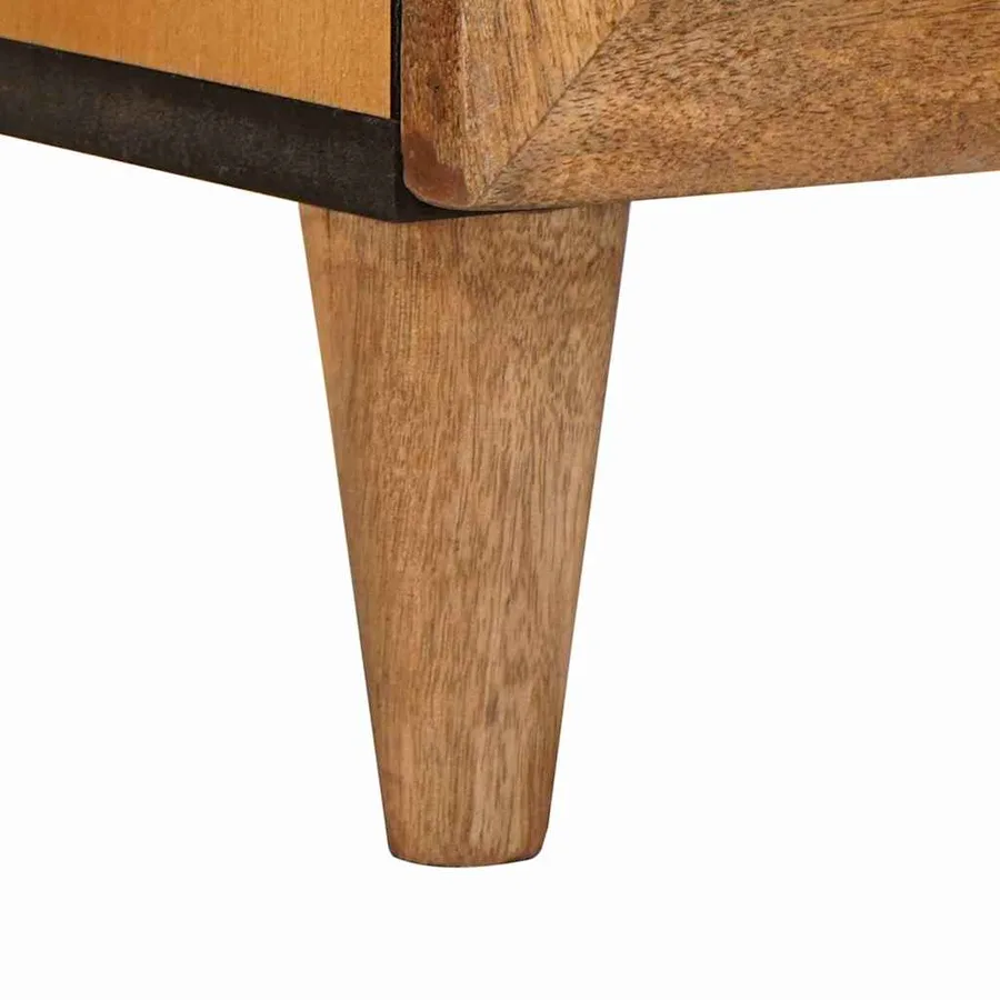 Unites TV Marron Clair 105 x 33 x 46 cm Bois de mangue massif - 8