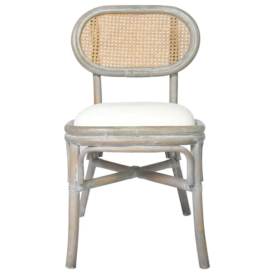 Chaises à manger lot de 2 gris Lin - 3