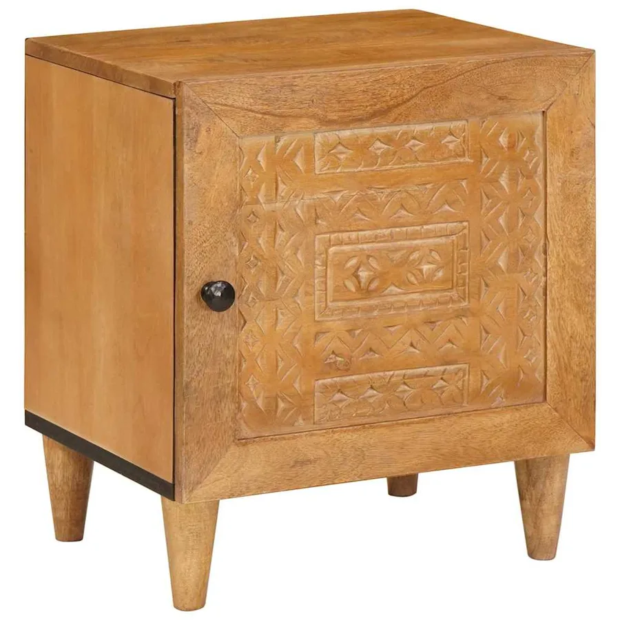 Table de chevet 2 pcs Marron Clair 80 x 50 x 40 cm - 2