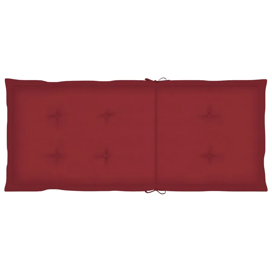 Chaises inclinables de jardin et coussins lot de 8 Teck solide - 7