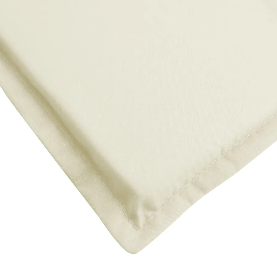 Coussin de chaise longue crème 200x50x3 cm tissu oxford - 7