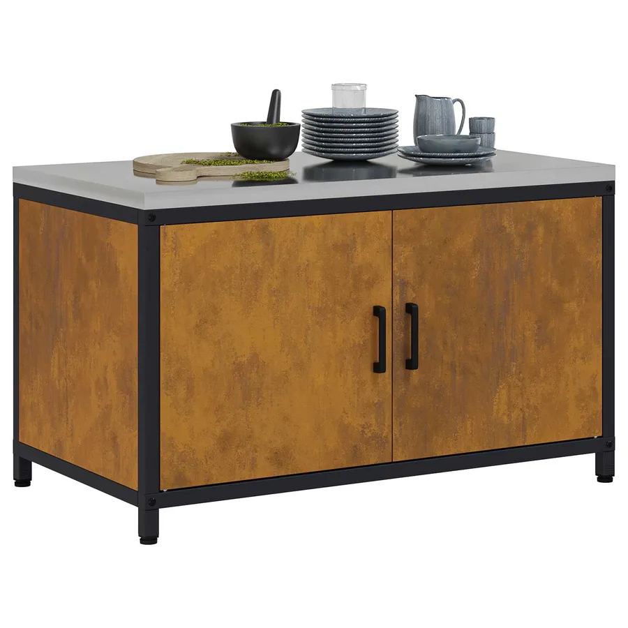 Rangement de cuisine HATTEM Rouillé 90 x 50 x 53 cm Acier - 3