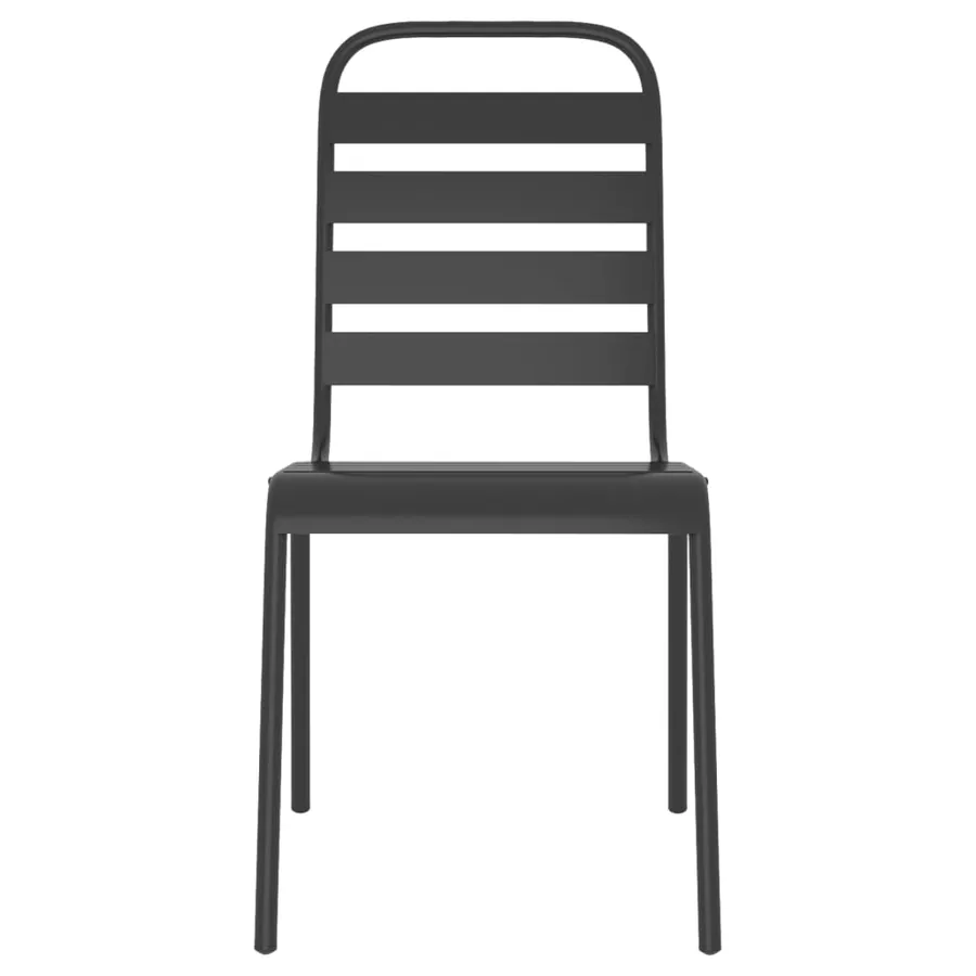 Ensemble à manger de jardin 7 pcs anthracite acier - 6