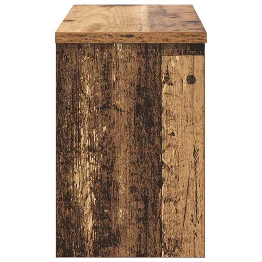 Porte-manteau mural avec étagère Bois ancien 50 x 20 x 30 cm - 7