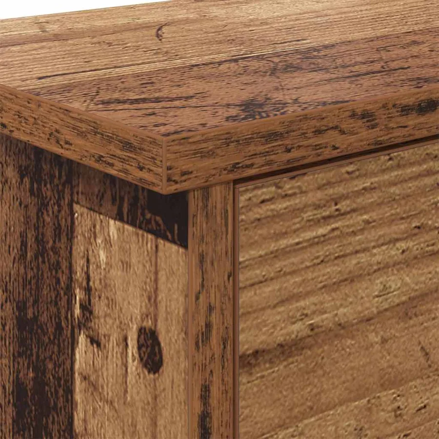 Porte-manteau mural avec étagère Bois ancien 50 x 20 x 30 cm - 9