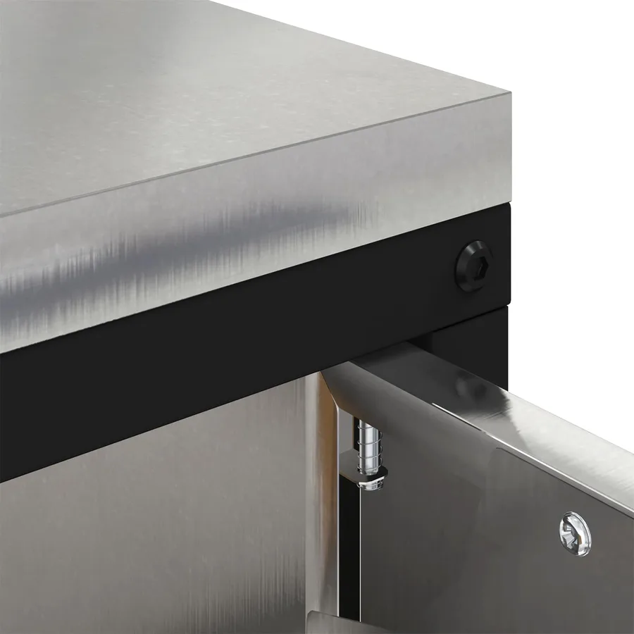 Rangement de cuisine HATTEM Argenté 90 x 50 x 53 cm Acier - 15