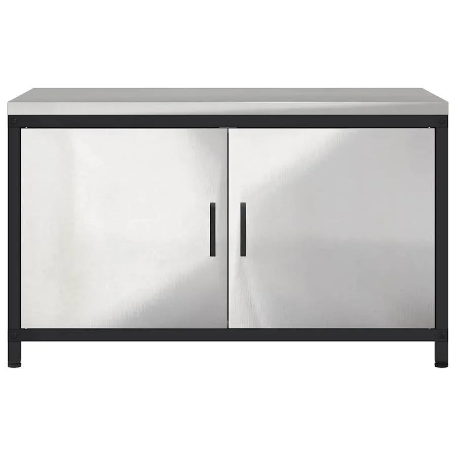 Rangement de cuisine HATTEM Argenté 90 x 50 x 53 cm Acier - 9