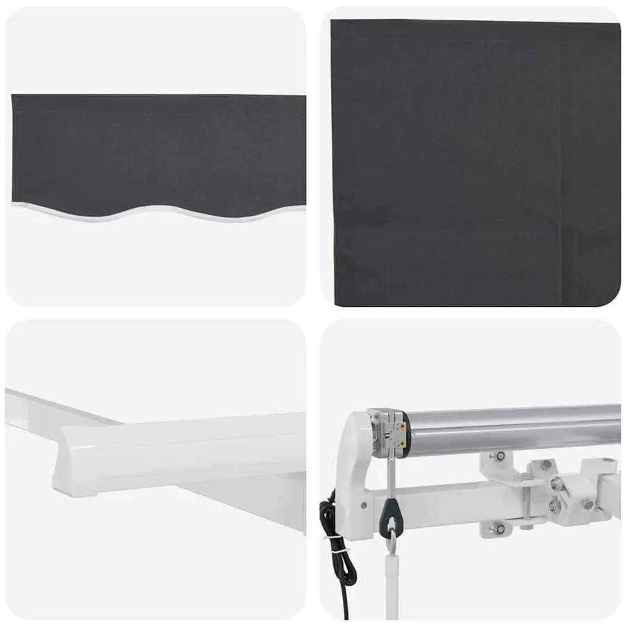 Auvent Rétractable Anthracite 300 x 200 cm - 10