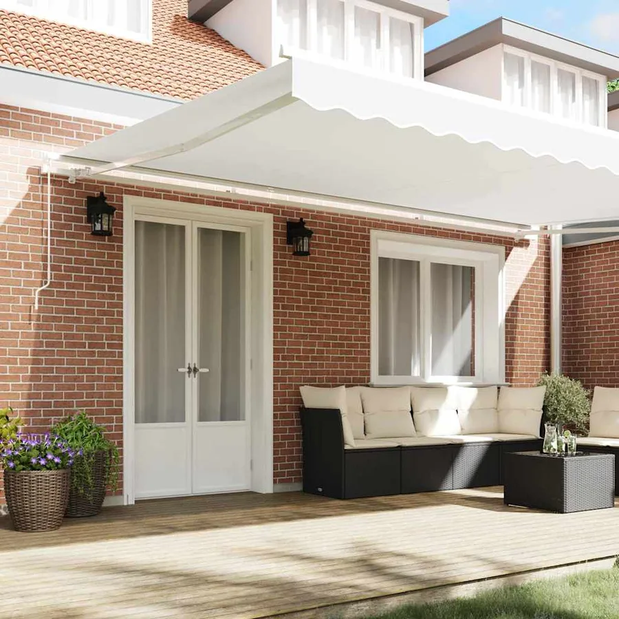 Auvent rétractable Blanc 500 x 300 x 165 cm - 3