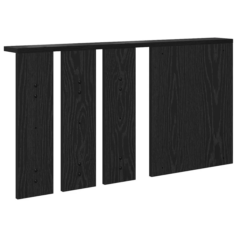Porte-manteau mural avec étagère Chêne noir 85 x 10 x 45 cm - 7