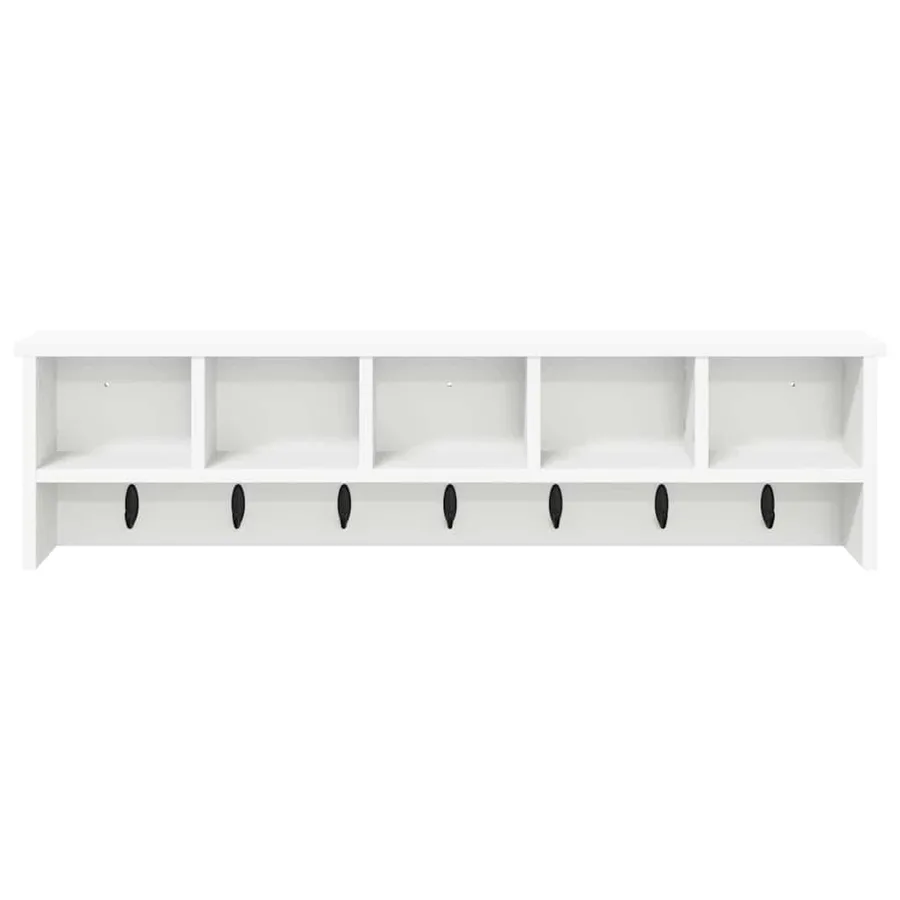 Porte-manteau mural Blanc 100 x 16 x 26 cm Bois d'ingénierie - 5