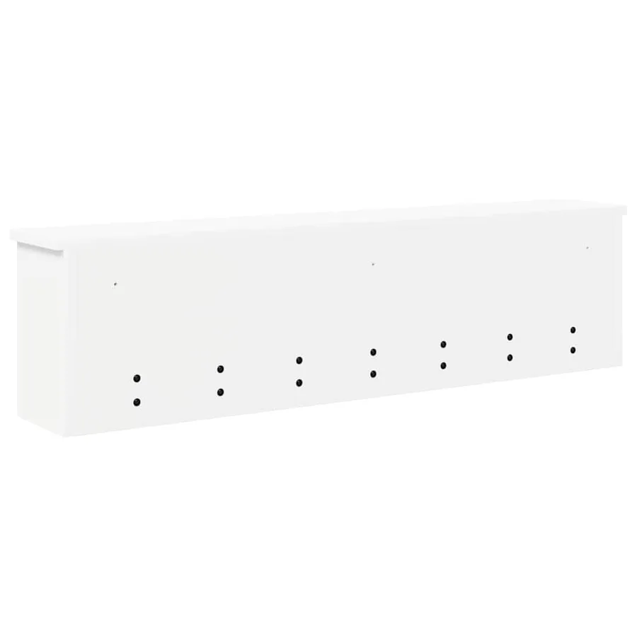 Porte-manteau mural Blanc 100 x 16 x 26 cm Bois d'ingénierie - 7
