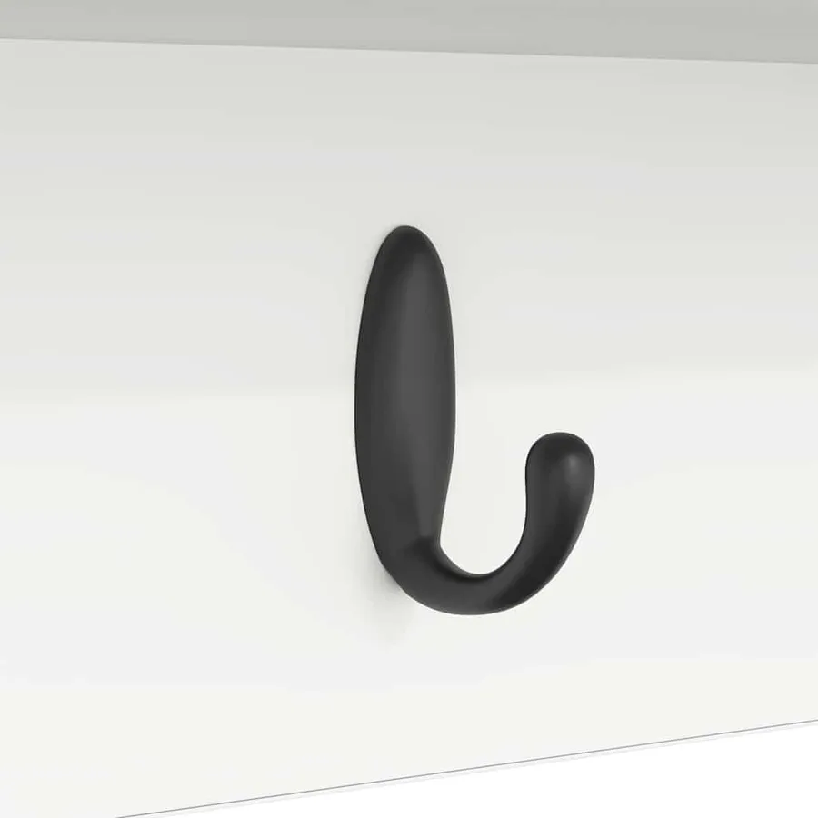 Porte-manteau mural Blanc 100 x 16 x 26 cm Bois d'ingénierie - 9