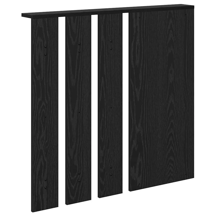 Porte-manteau mural avec étagère Chêne noir 84 x 10 x 80 cm - 7