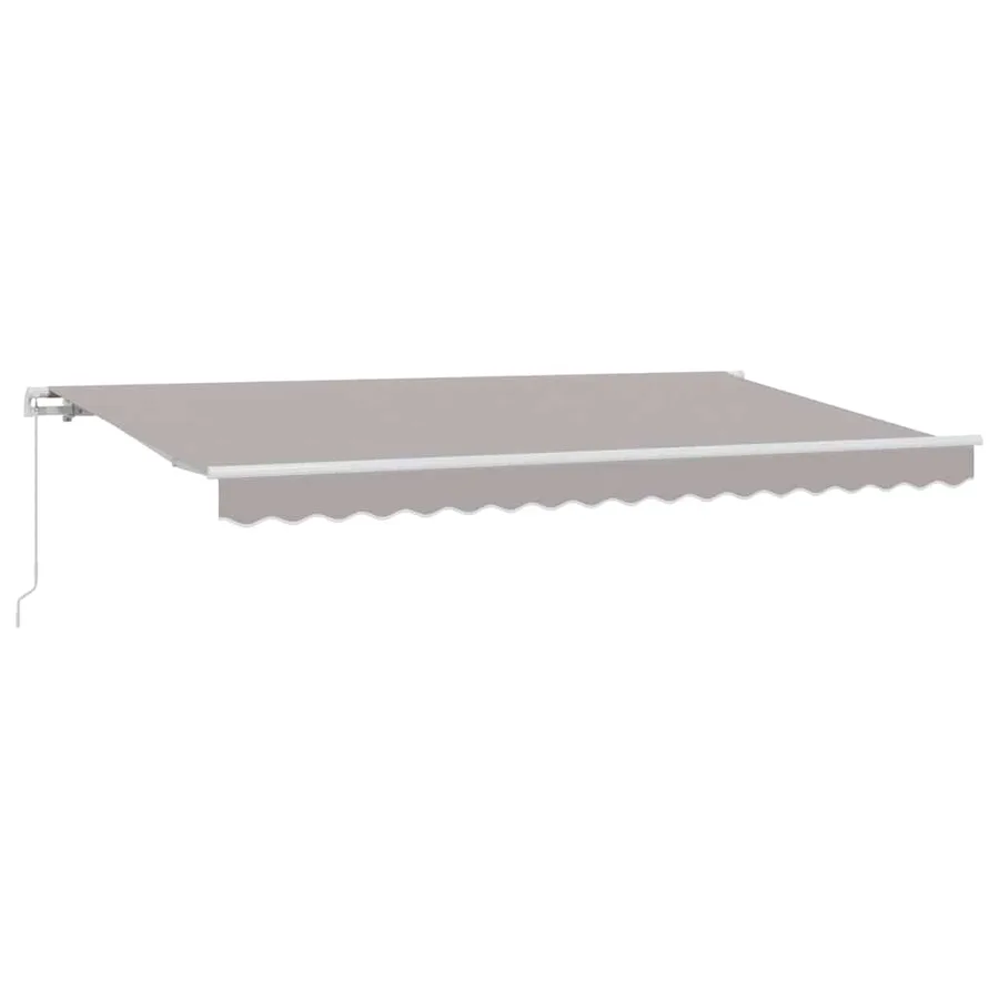Auvent Rétractable Gris clair 400 x 200 cm tissu - 2