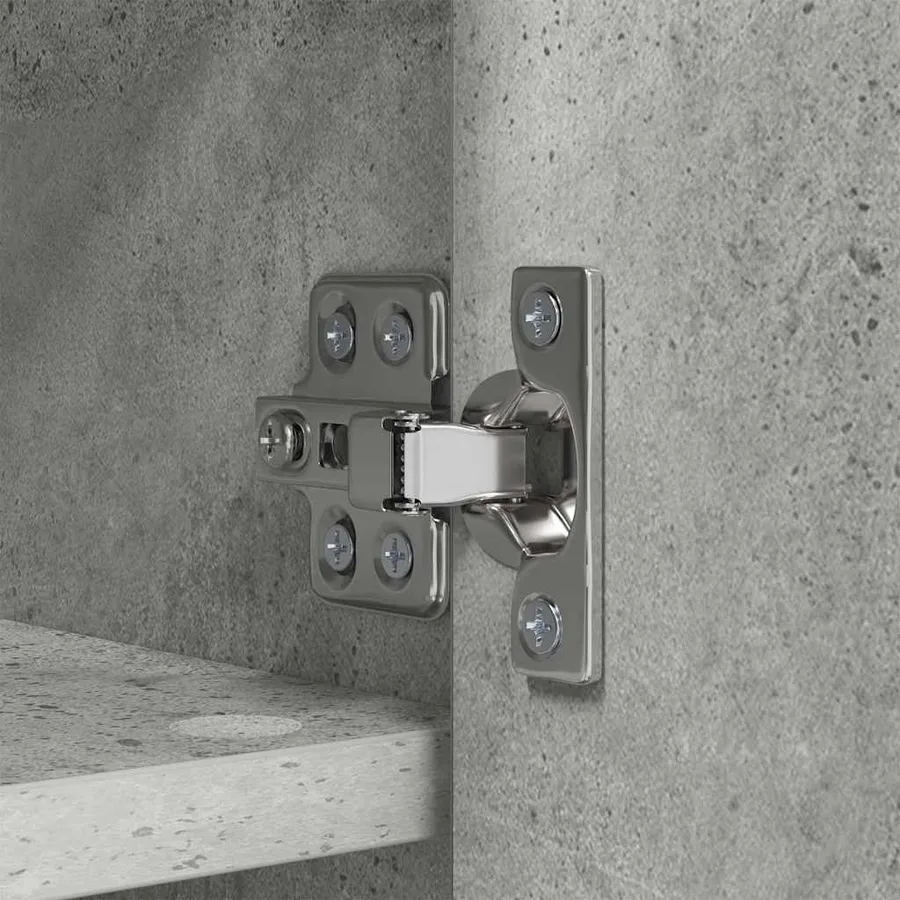 Porte-manteau mural avec étagère Gris béton 80 x 20 x 30 cm - 11
