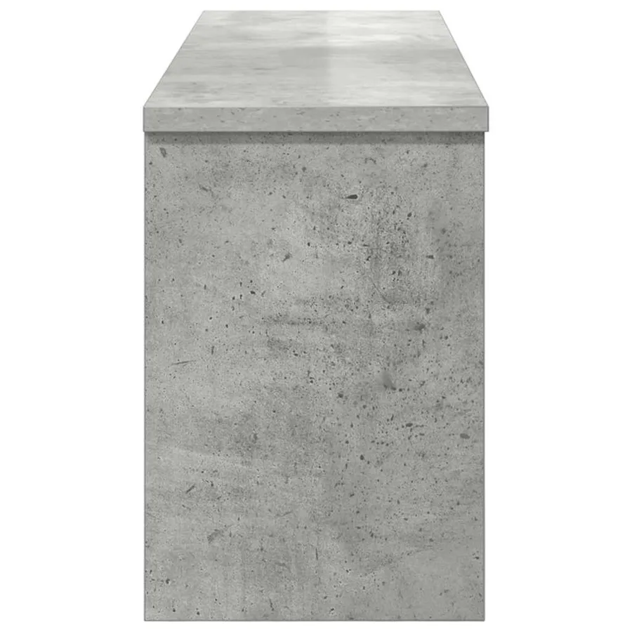 Porte-manteau mural avec étagère Gris béton 80 x 20 x 30 cm - 7